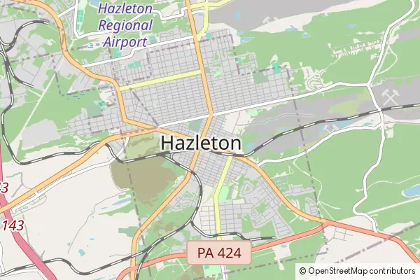 Mapa Hazleton