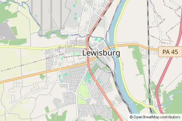 Mapa Lewisburg