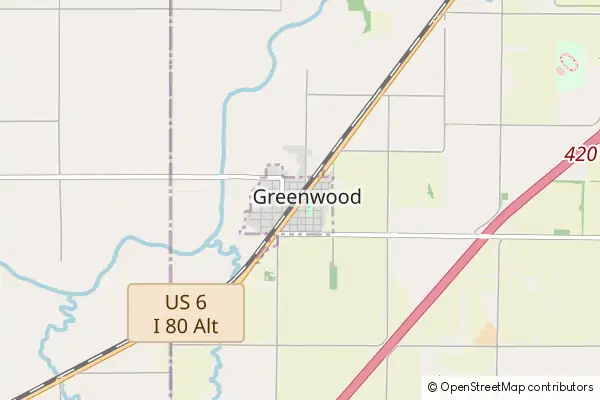 Mapa Greenwood