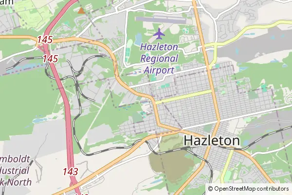 Mapa West Hazleton