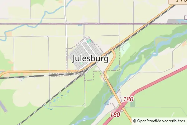 Mapa Julesburg