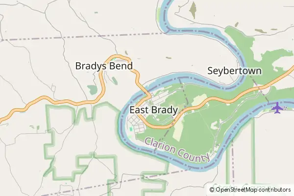 Mapa East Brady