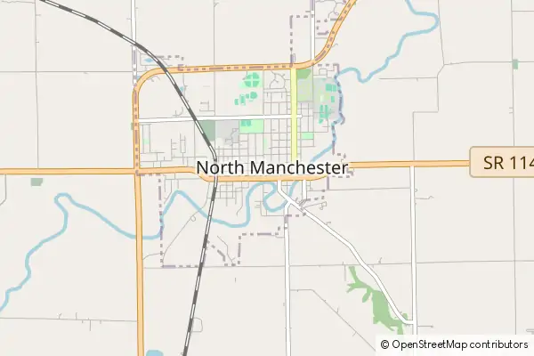 Mapa North Manchester