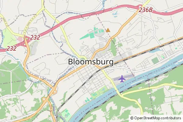 Mapa Bloomsburg