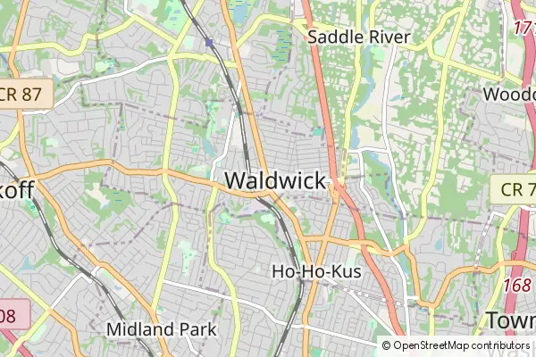 Mapa Waldwick