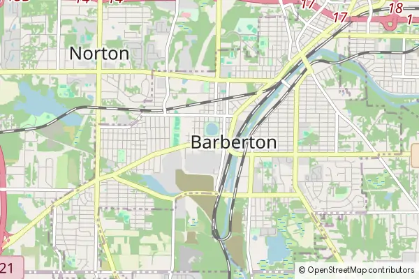 Mapa Barberton