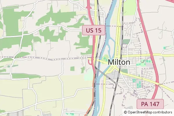 Mapa West Milton