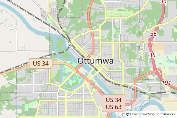 Mapa Ottumwa