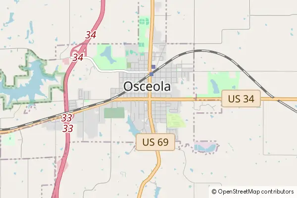 Mapa Osceola