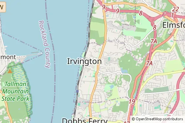 Mapa Irvington