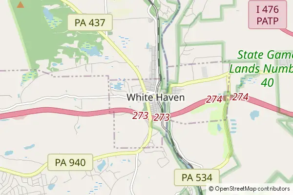 Mapa White Haven