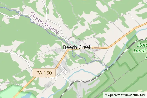 Mapa Beech Creek