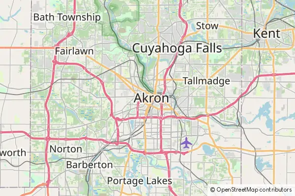 Mapa Akron