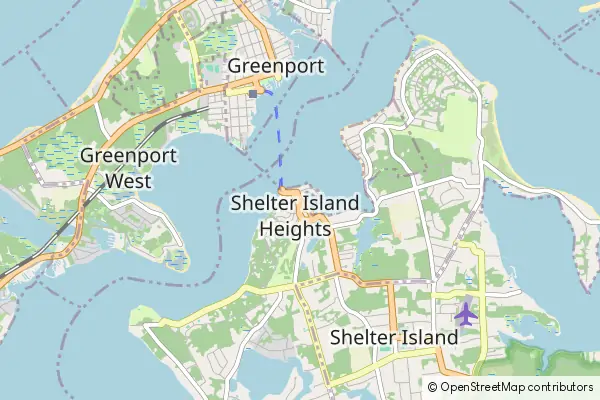 Mapa Shelter Island Heights