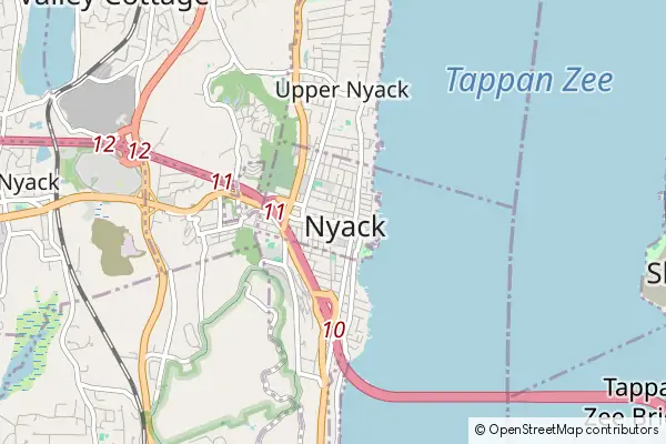 Mapa Nyack