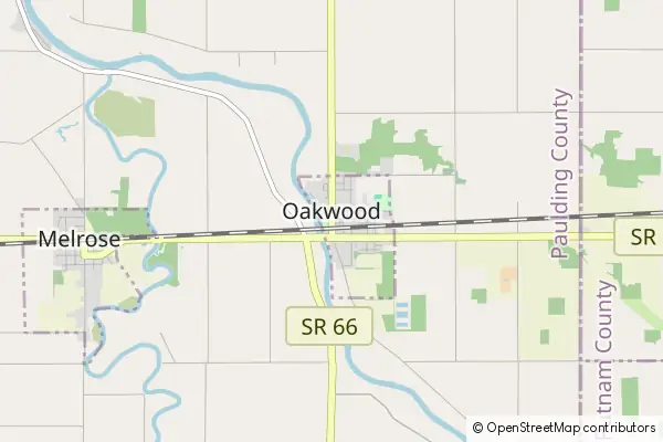 Mapa Oakwood Paulding County