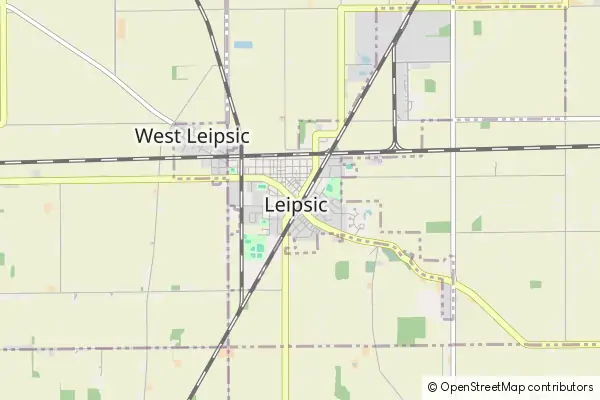 Mapa Leipsic