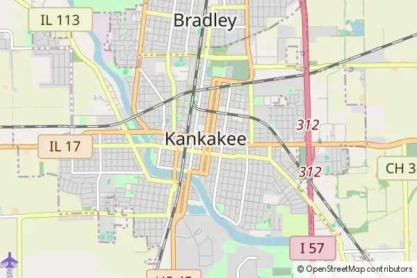 Mapa Kankakee