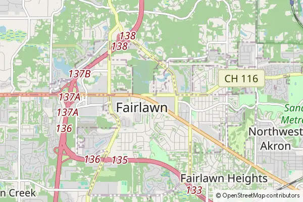 Mapa Fairlawn