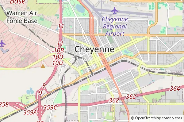 Mapa Cheyenne