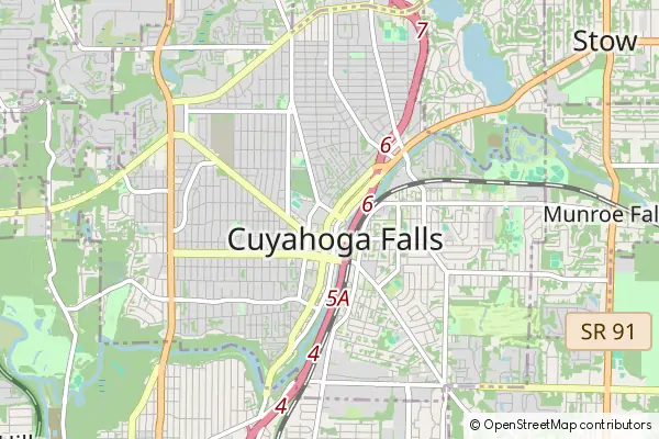 Mapa Cuyahoga Falls