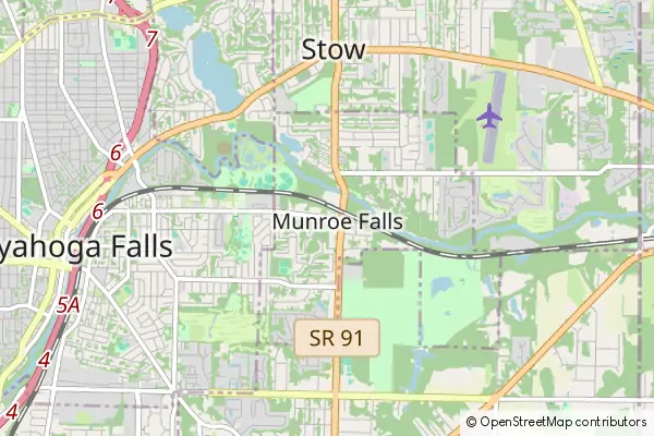 Mapa Munroe Falls