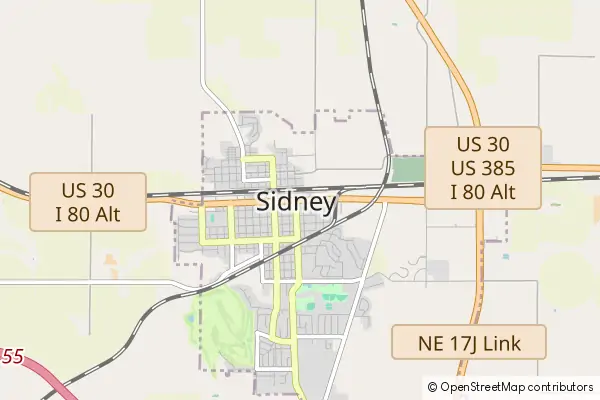 Mapa Sidney