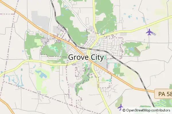 Mapa Grove City