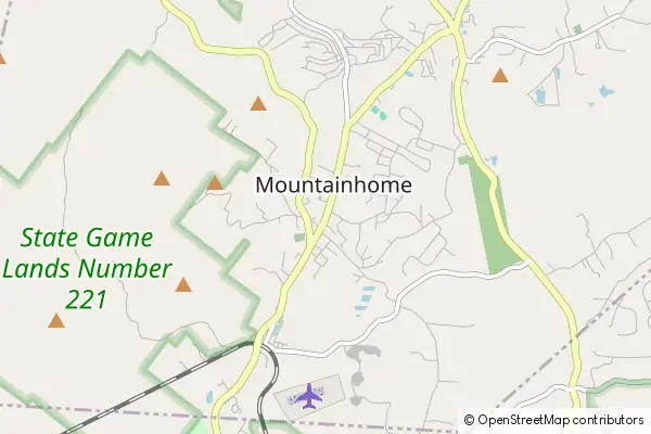 Mapa Mountainhome