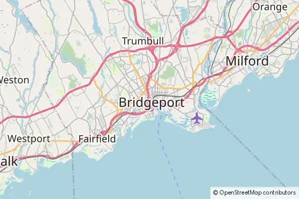 Mapa Bridgeport