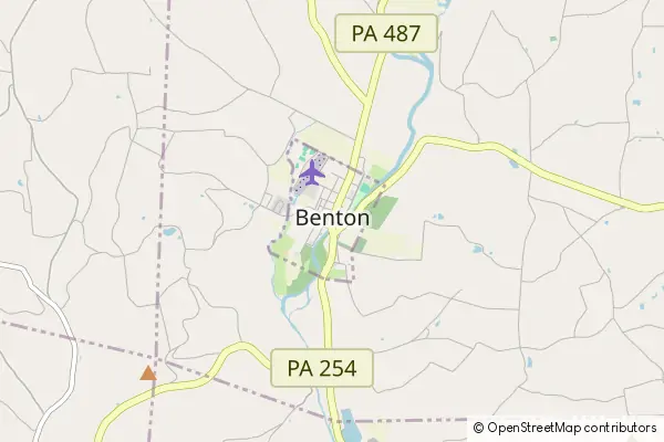 Mapa Benton