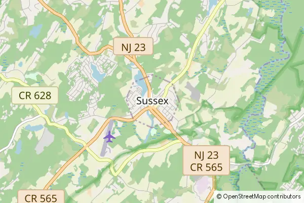 Mapa Sussex