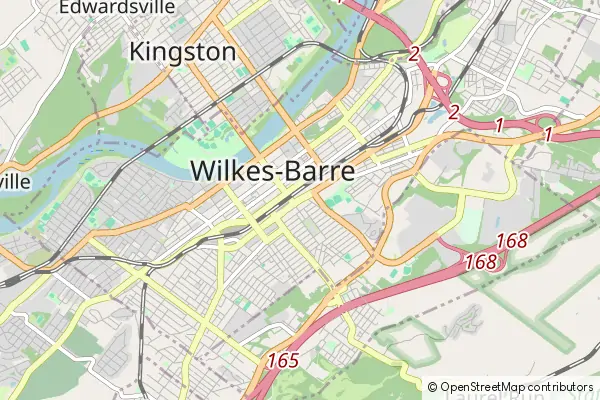 Mapa Wilkes-Barre