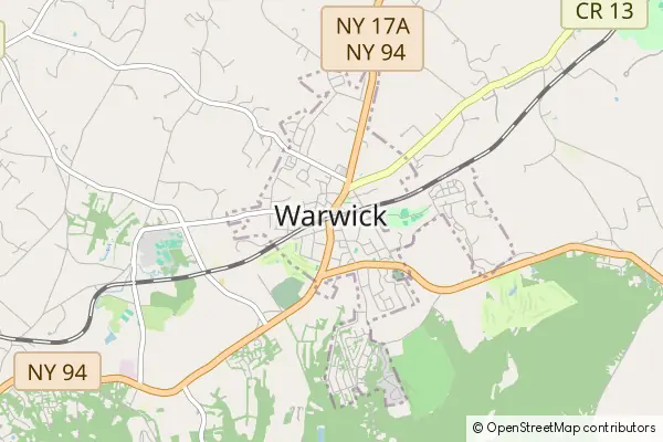 Mapa Warwick