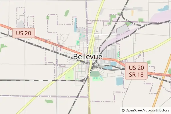 Mapa Bellevue