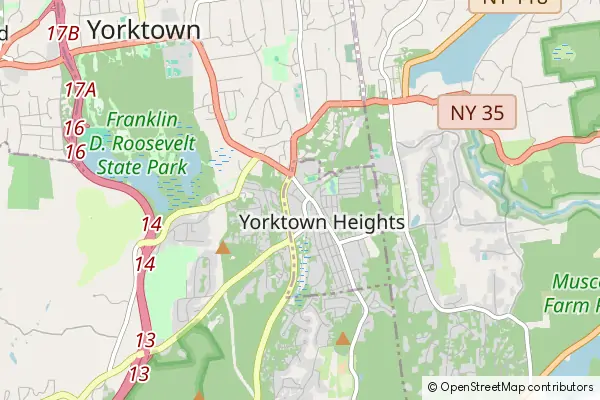 Mapa Yorktown Heights