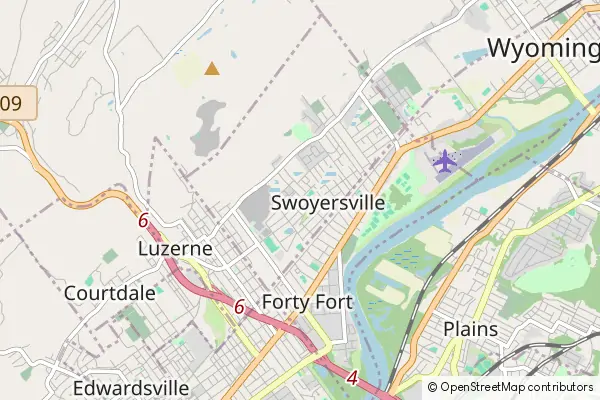 Mapa Swoyersville