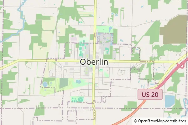 Mapa Oberlin