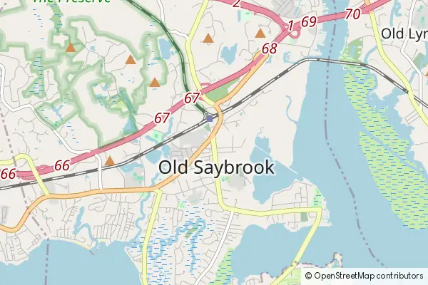 Mapa Old Saybrook