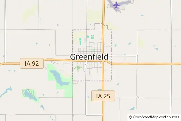 Mapa Greenfield