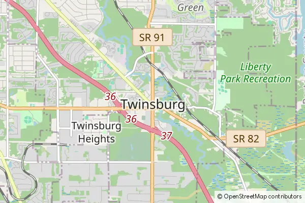 Mapa Twinsburg