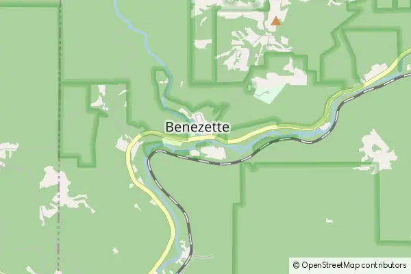 Mapa Benezette