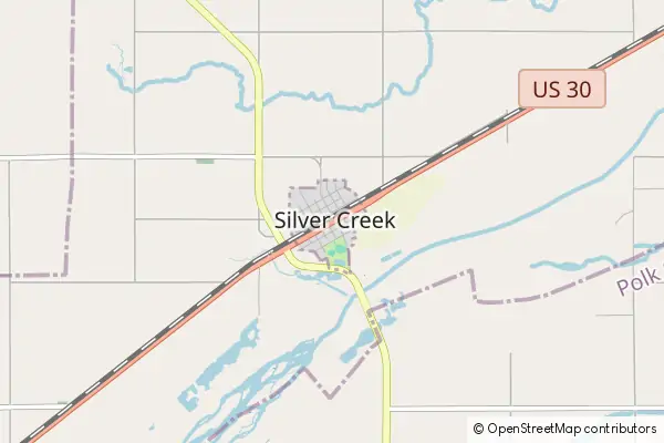 Mapa Silver Creek