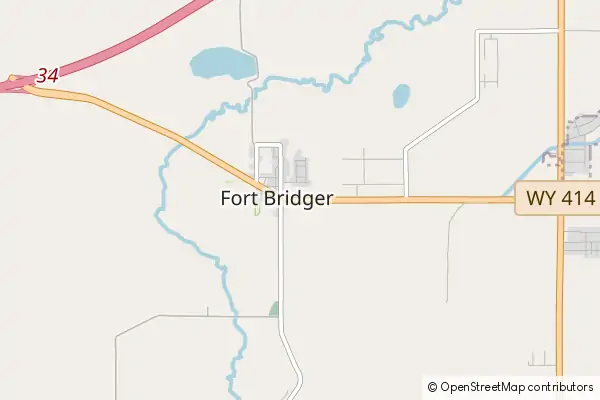 Mapa Fort Bridger