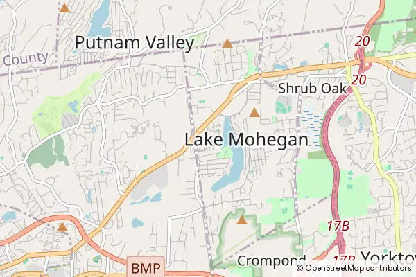 Mapa Mohegan Lake