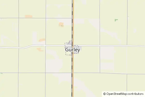 Mapa Gurley