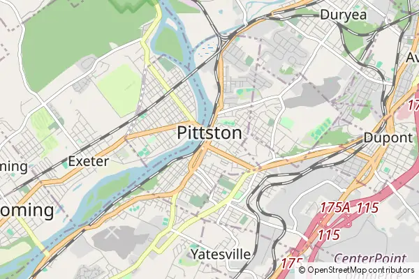 Mapa Pittston