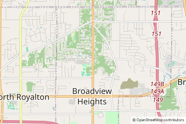 Mapa Broadview Heights