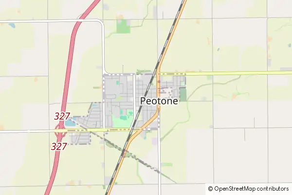 Mapa Peotone