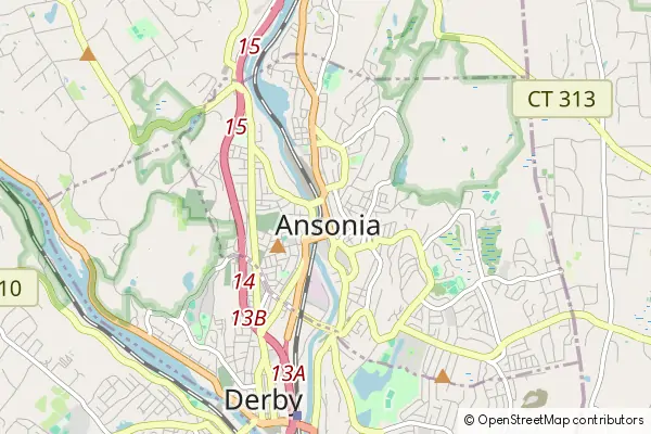 Mapa Ansonia